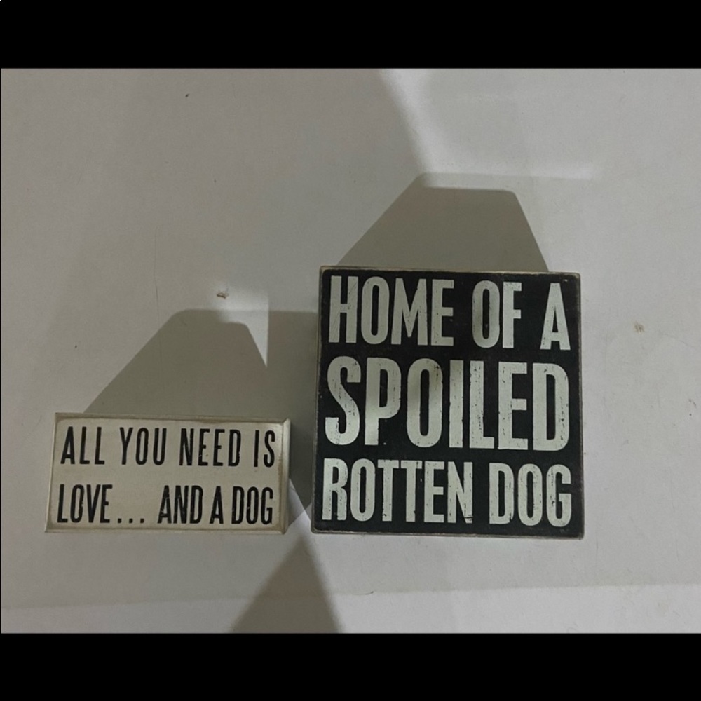 Cute dog signs